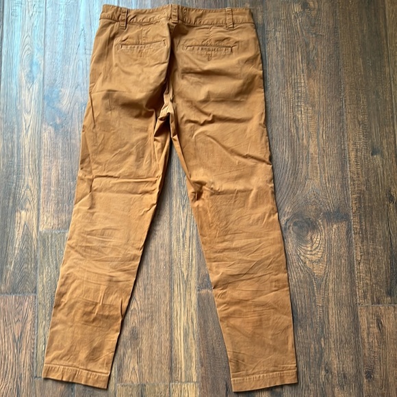 Anthropologie Scout tapered leg pant in ochre (deep rust/orange) size 26 - Picture 4 of 13